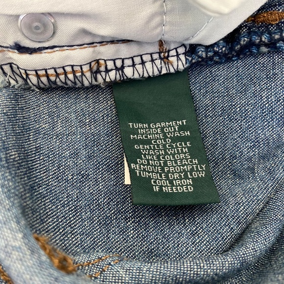 Ralph Lauren Classic Boot Cut (Lyn) Navy Denim Jeans New With Tags Size 12 - Picture 7 of 7